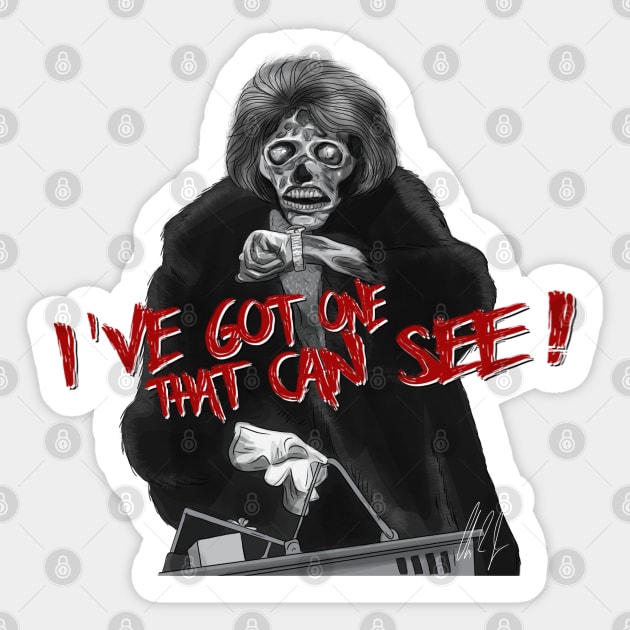 They Live: I've got one that can see! Sticker by 51Deesigns